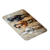Magnet Flexible Cheval Trio Galloping Peinture (Côté Droit)