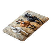 Magnet Flexible Cheval Trio Galloping Peinture (Côté Gauche)