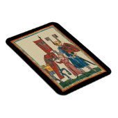 Magnet Flexible Chevalier et écureuil, Art médiéval du XIVe siècle (Côté Droit)