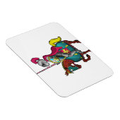 Magnet Flexible Chevalier médiéval du roi Arthur et cheval (Côté Droit)