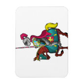 Magnet Flexible Chevalier médiéval du roi Arthur et cheval (Vertical)