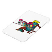 Magnet Flexible Chevalier médiéval du roi Arthur et cheval (Côté Gauche)