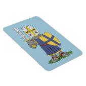 Magnet Flexible Chevalier médiéval mignon (Côté Droit)