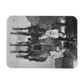 Magnet Flexible Chevaux à cheval en couple (Horizontal)