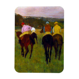 Magnet Flexible Chevaux de course Edgar Degas à Longchamp