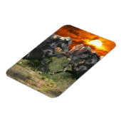 Magnet Flexible Chevaux d'Imaginaire : Magie noire (Côté Gauche)