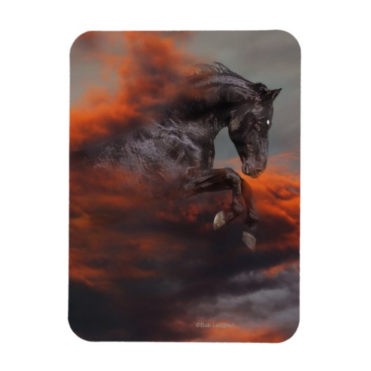Magnet Flexible Chevaux d'Imaginaire : Nuages (Vertical)