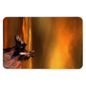 Magnet Flexible Chevaux du coucher du soleil (Horizontal)