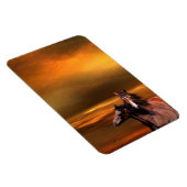 Magnet Flexible Chevaux du coucher du soleil (Côté Droit)