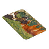 Magnet Flexible Chevaux sauvages dans le parc national Theodore Ro (Côté Droit)