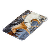 Magnet Flexible Chevaux traversant le ruisseau (Côté Gauche)