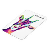 Magnet Flexible Chèvre d'art pop coloré personnalisée (Côté Gauche)