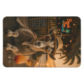 Magnet Flexible Chèvre de plage cool avec cocktail (Horizontal)