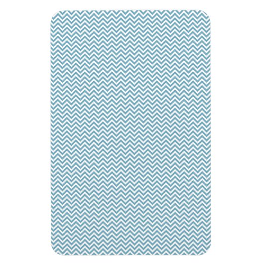 Magnet Flexible Chevron bleu avec Monogramme (Vertical)