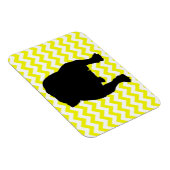 Magnet Flexible Chevron jaune citron Avec Ombre Chien-taureau Angl (Côté Droit)