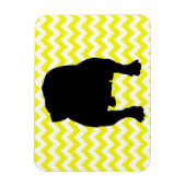 Magnet Flexible Chevron jaune citron Avec Ombre Chien-taureau Angl (Vertical)