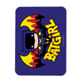 Magnet Flexible Chibi Batgirl avec Gotham Skyline & Logo (Vertical)
