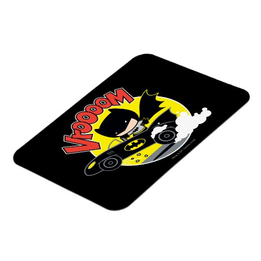 Magnet Flexible Chibi Batman Dans Le Batmobile (Côté Gauche)