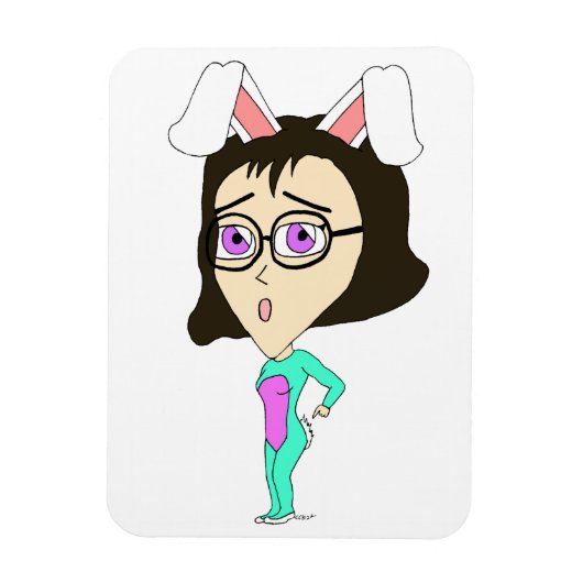 Magnet Flexible chibi bunnygirl (Vertical)