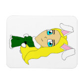 Magnet Flexible chibi bunnygirl (Horizontal)