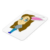 Magnet Flexible chibi bunnygirl (Côté Gauche)