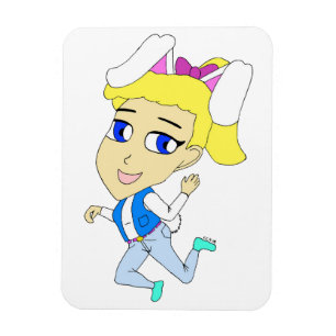 Magnet Flexible chibi bunnygirl
