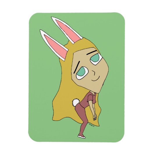 Magnet Flexible chibi bunnygirl (Vertical)
