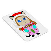 Magnet Flexible chibi catgirl (Côté Droit)