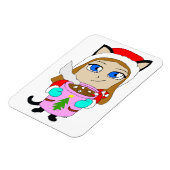 Magnet Flexible chibi catgirl (Côté Gauche)