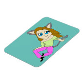 Magnet Flexible chibi catgirl (Côté Gauche)