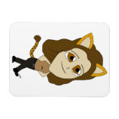 Magnet Flexible chibi catgirl (Horizontal)