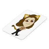 Magnet Flexible chibi catgirl (Côté Gauche)