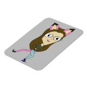 Magnet Flexible chibi catgirl (Côté Gauche)