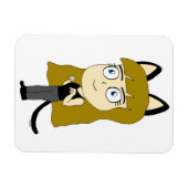 Magnet Flexible chibi catgirl (Horizontal)