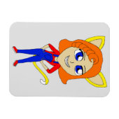 Magnet Flexible chibi catgirl (Horizontal)