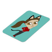 Magnet Flexible chibi catgirl (Côté Gauche)