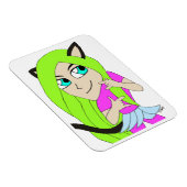 Magnet Flexible chibi catgirl (Côté Droit)