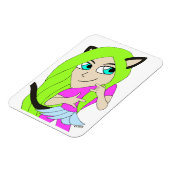 Magnet Flexible chibi catgirl (Côté Gauche)