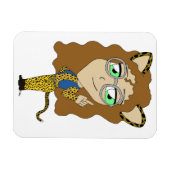 Magnet Flexible chibi catgirl (Horizontal)