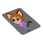 Magnet Flexible chibi catgirl aimant (Côté Droit)