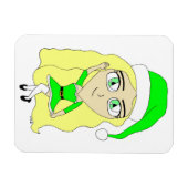 Magnet Flexible Chibi de Noël (Horizontal)