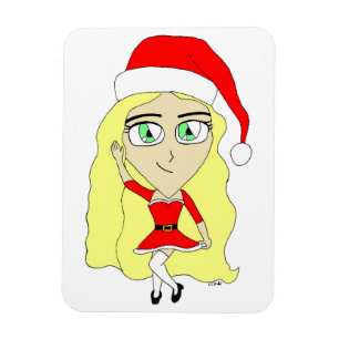 Magnet Flexible Chibi de Noël