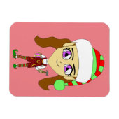 Magnet Flexible chibi elf (Horizontal)