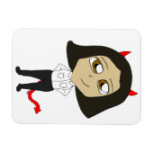 Magnet Flexible chibi fille diable (Horizontal)