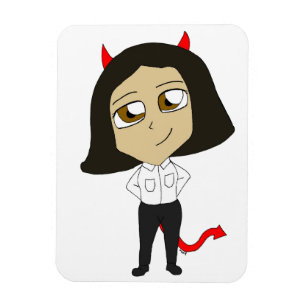 Magnet Flexible chibi fille diable