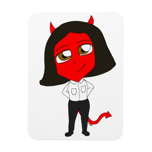 Magnet Flexible chibi fille diable (Vertical)