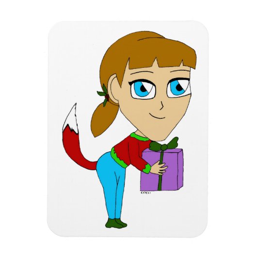 Magnet Flexible chibi foxy fille (Vertical)