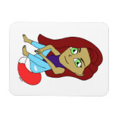 Magnet Flexible chibi foxy fille (Horizontal)