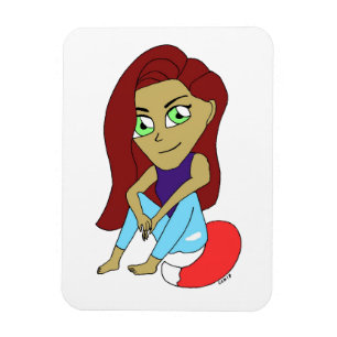 Magnet Flexible chibi foxy fille