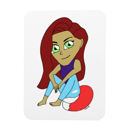 Magnet Flexible chibi foxy fille (Vertical)